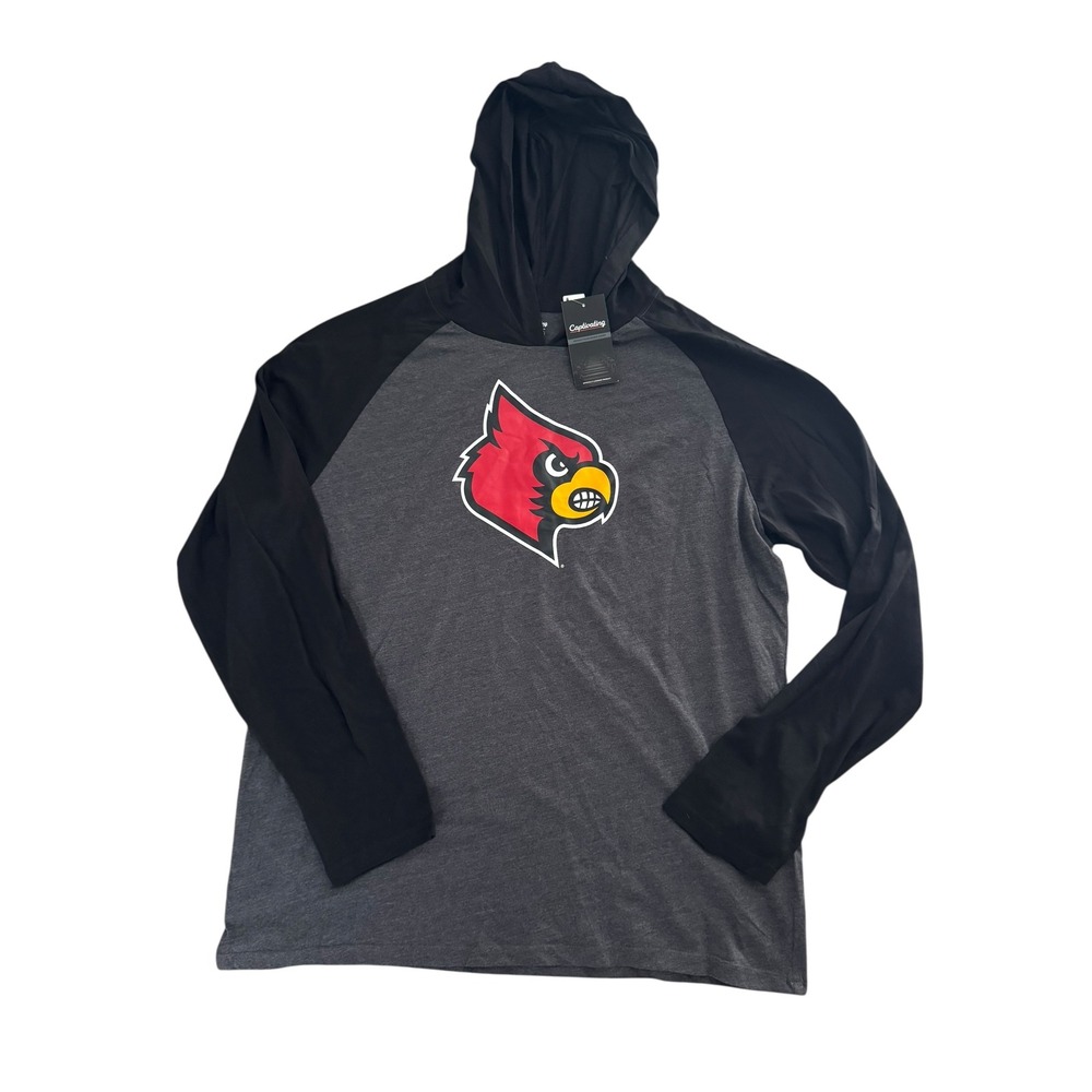 University of Louisville‎ Cardinals NCAA Hoodie Long Sleeve T-Shirt 2XL NWT